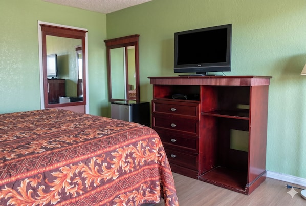 Premium bedding, desk, free WiFi, bed sheets