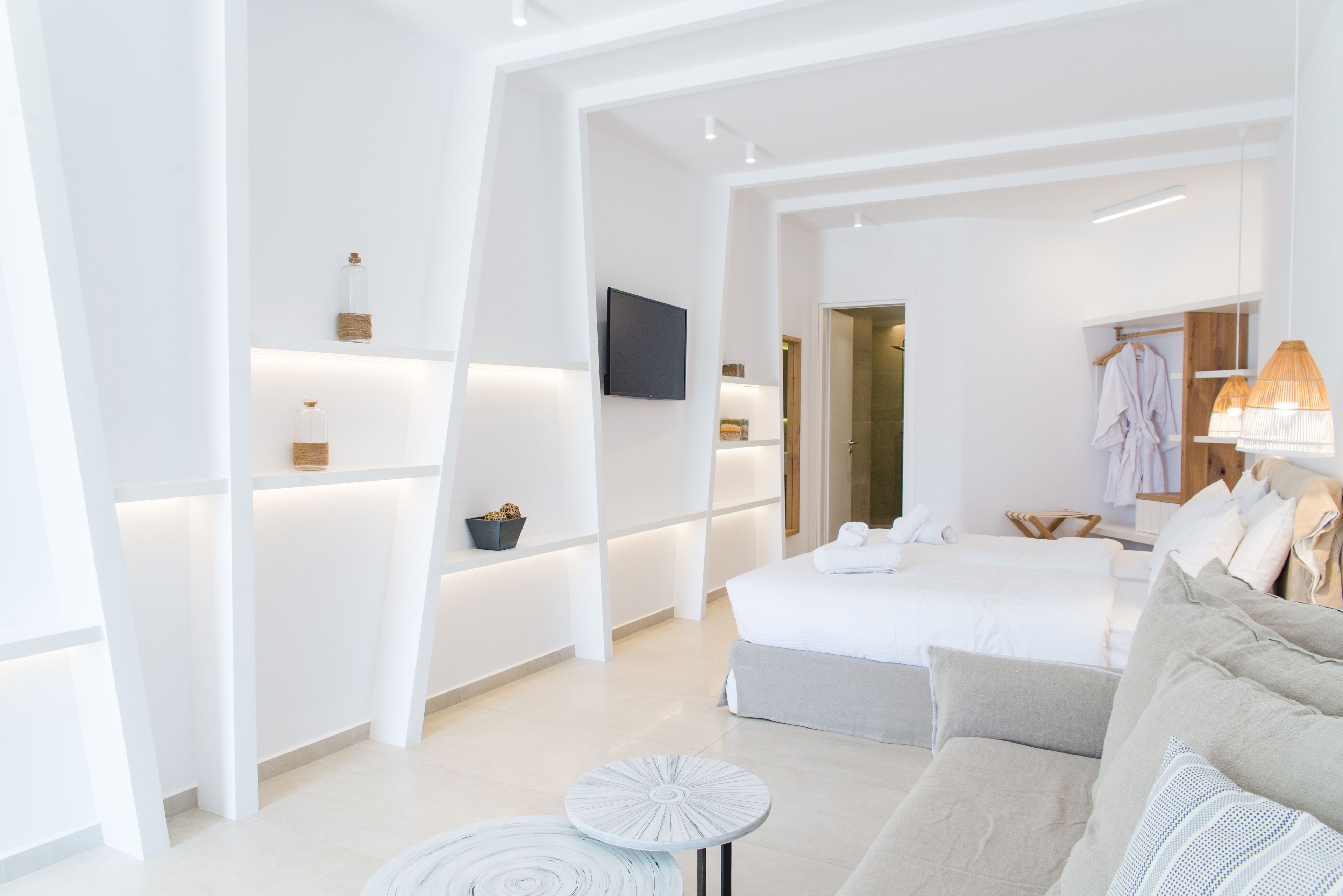 executive suite (super paradise sea view) | premium bedding, minibar, in-room safe, soundproofing