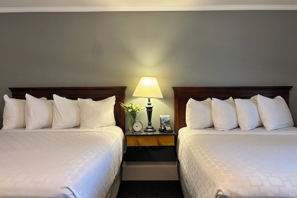 Standard Room, 2 Queen Beds | Soundproofing, iron/ironing board, rollaway beds, free WiFi