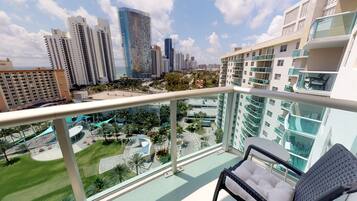 Deluxe Apartment, 2 Bedrooms, Sea View, Sea Facing | Balcony view