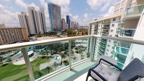 Departamento Deluxe, 2 habitaciones, vista al mar, frente al mar | Vista del balcón