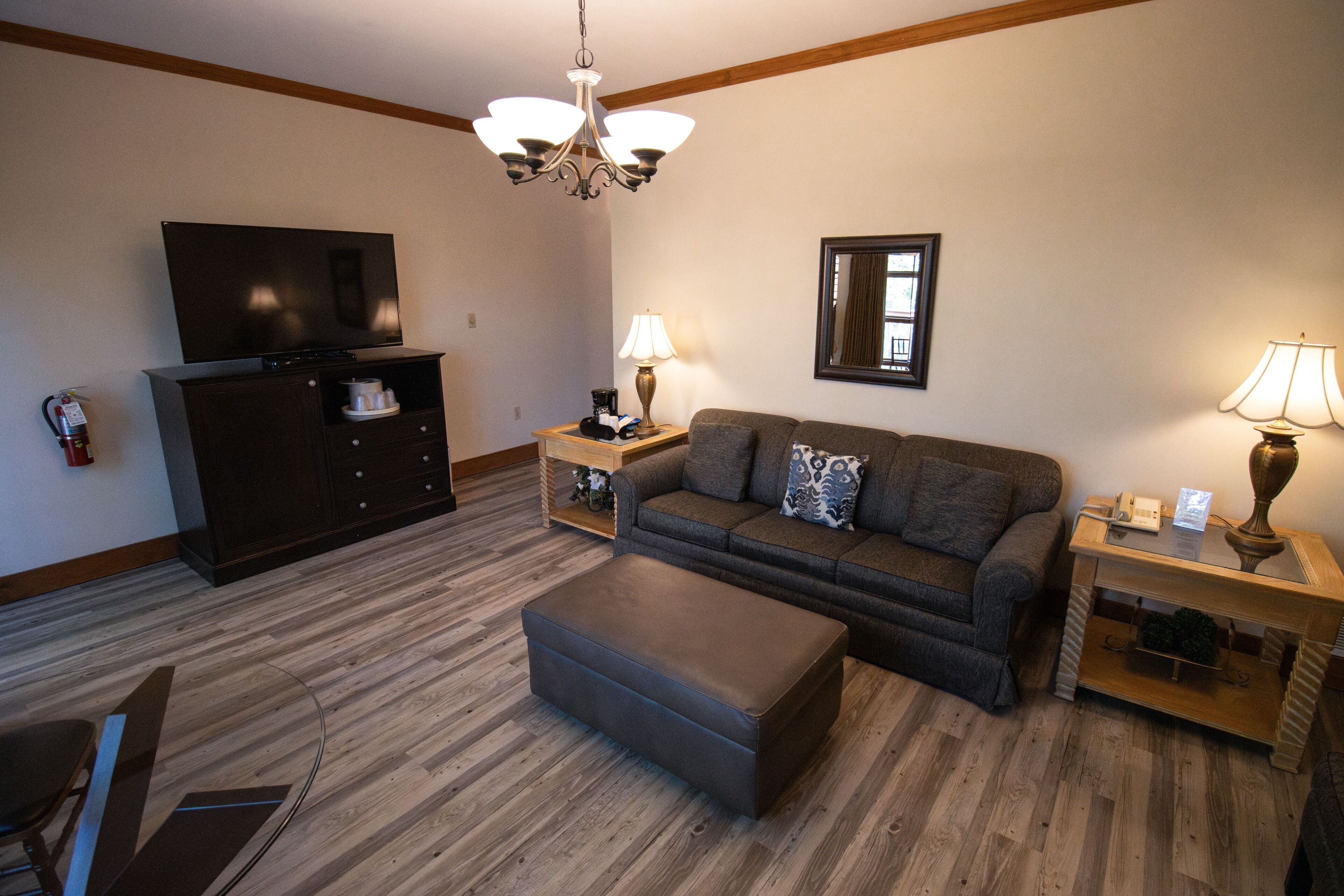 individually decorated, individually furnished, iron/ironing board