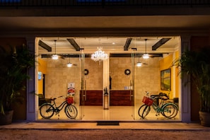 Front of property – evening/night