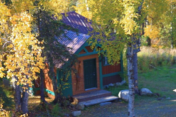 Majoituspaikan sisäänkäynti