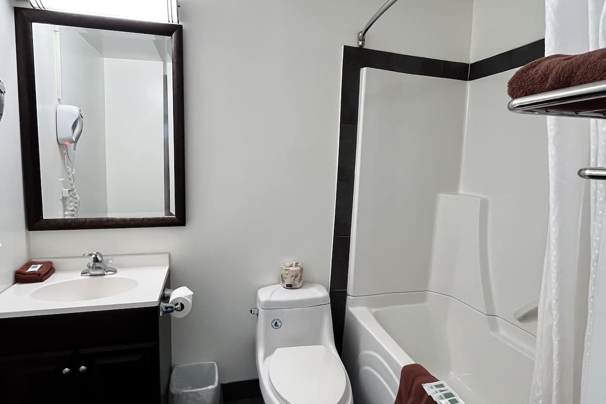 Oda, 1 Büyük (Queen) Boy Yatak, Sigara İçilmez | Banyo | Duş/küvet kombinasyonu, ücretsiz banyo/kozmetik ürünleri