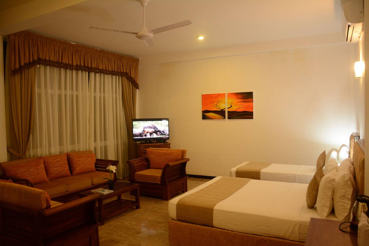 Minibar, in-room safe, desk, blackout curtains