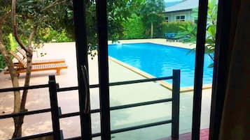 Family Room, Pool View | Balcony