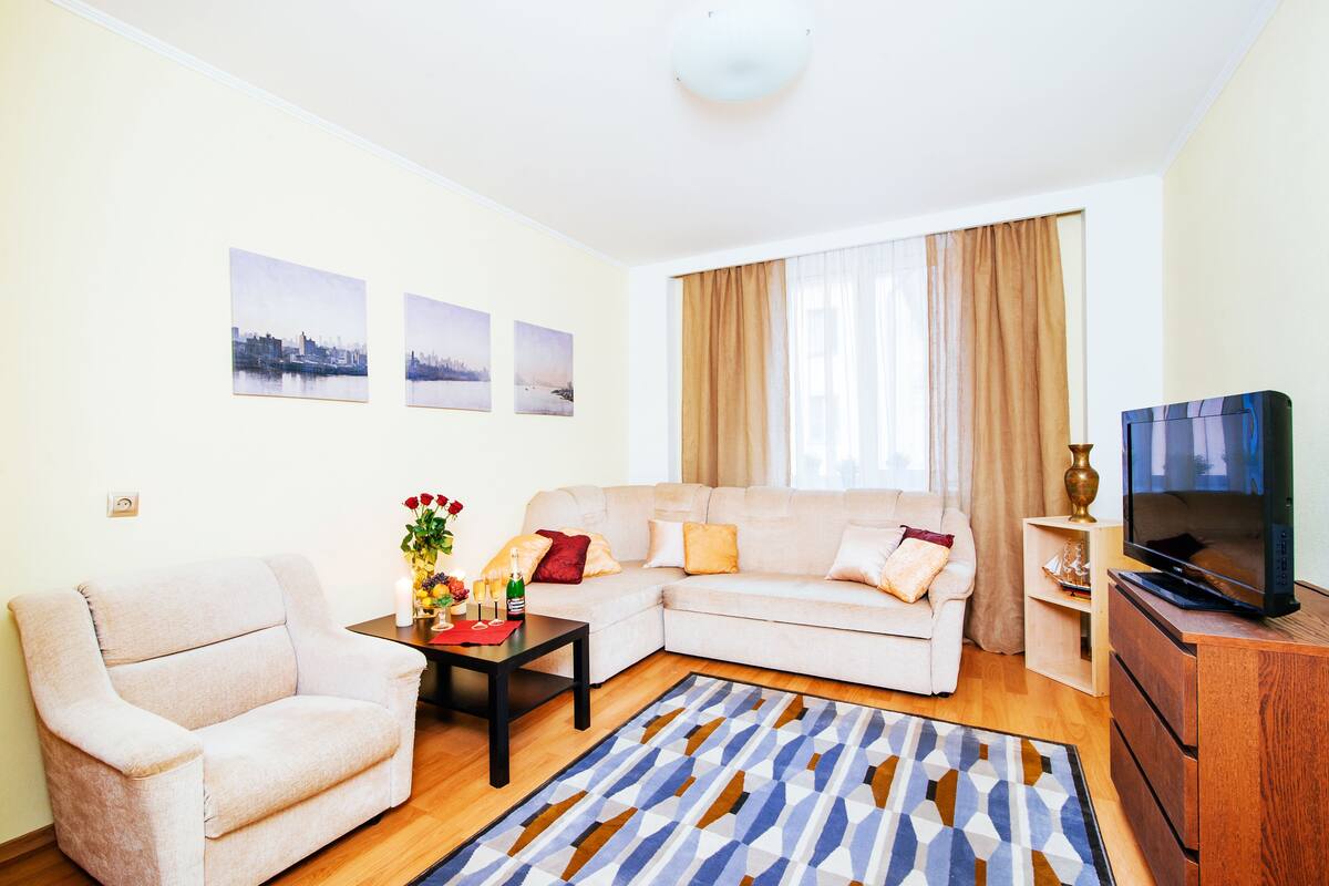 Superior Apartment | Living room | Flat-screen TV