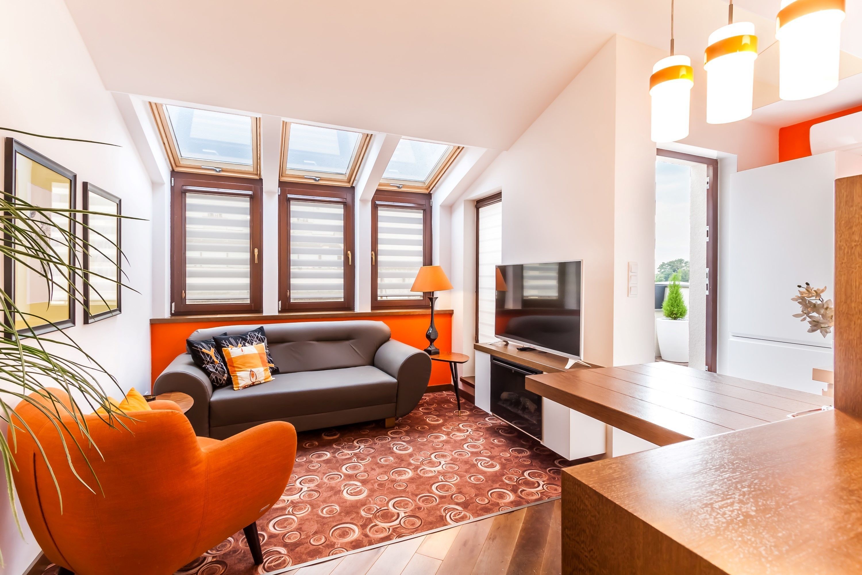 apartment, hot tub (sauna) | living area | flat-screen tv