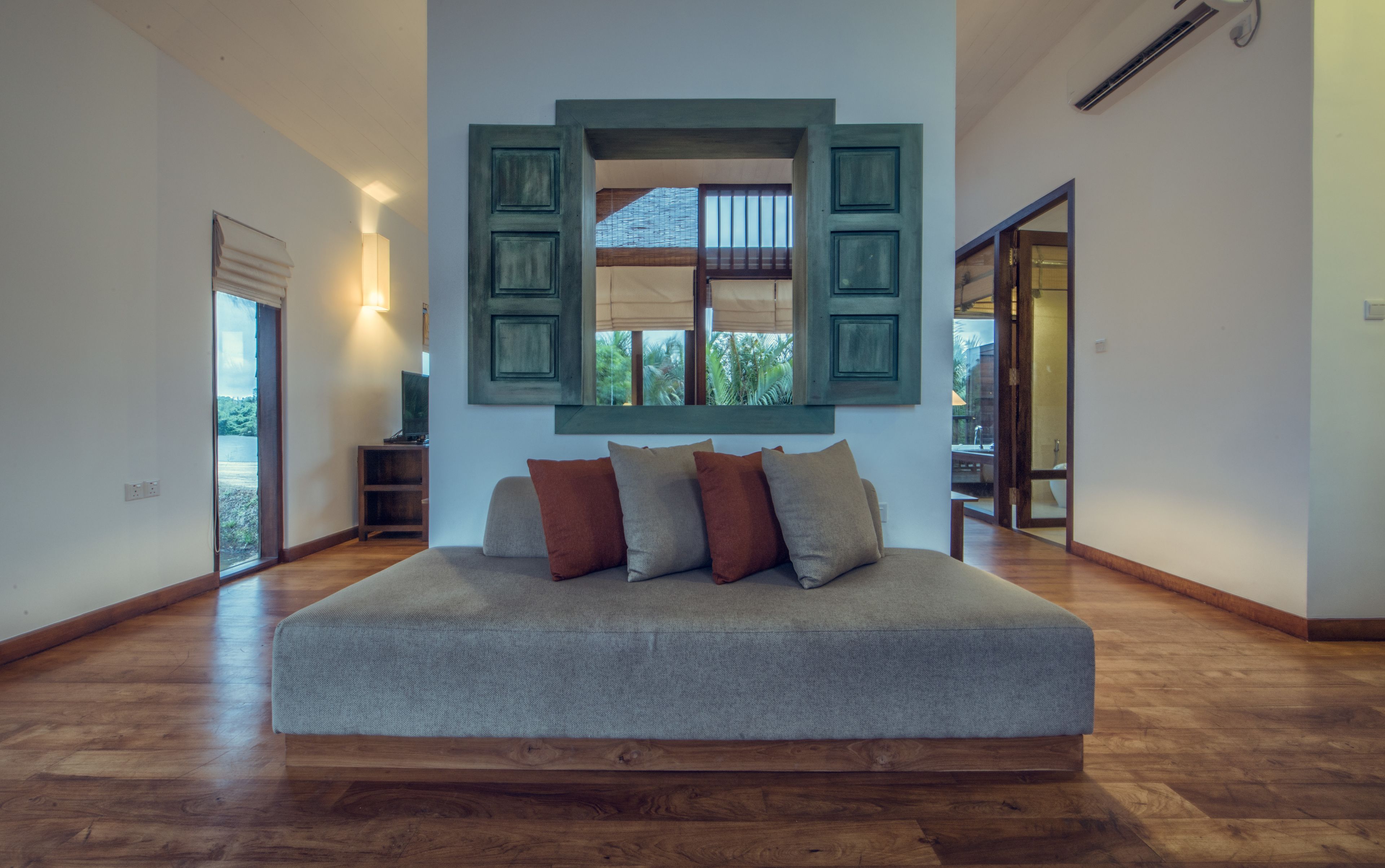 Bungalow, Whirlpool, Blick auf die Lagune | 1 Schlafzimmer, Minibar, Zimmersafe, Schreibtisch