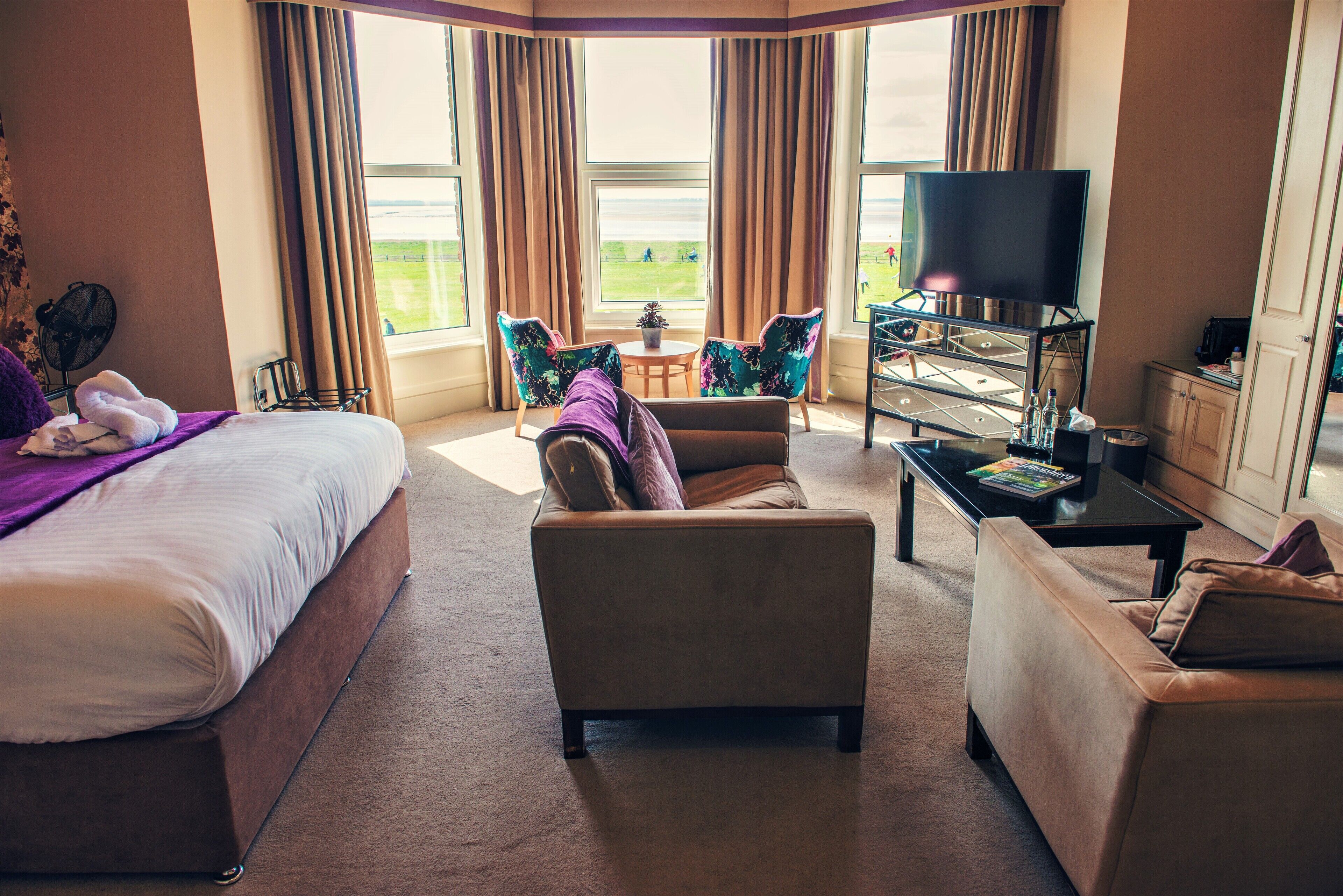 chairmans double room | desk, laptop workspace, iron/ironing board, free wifi