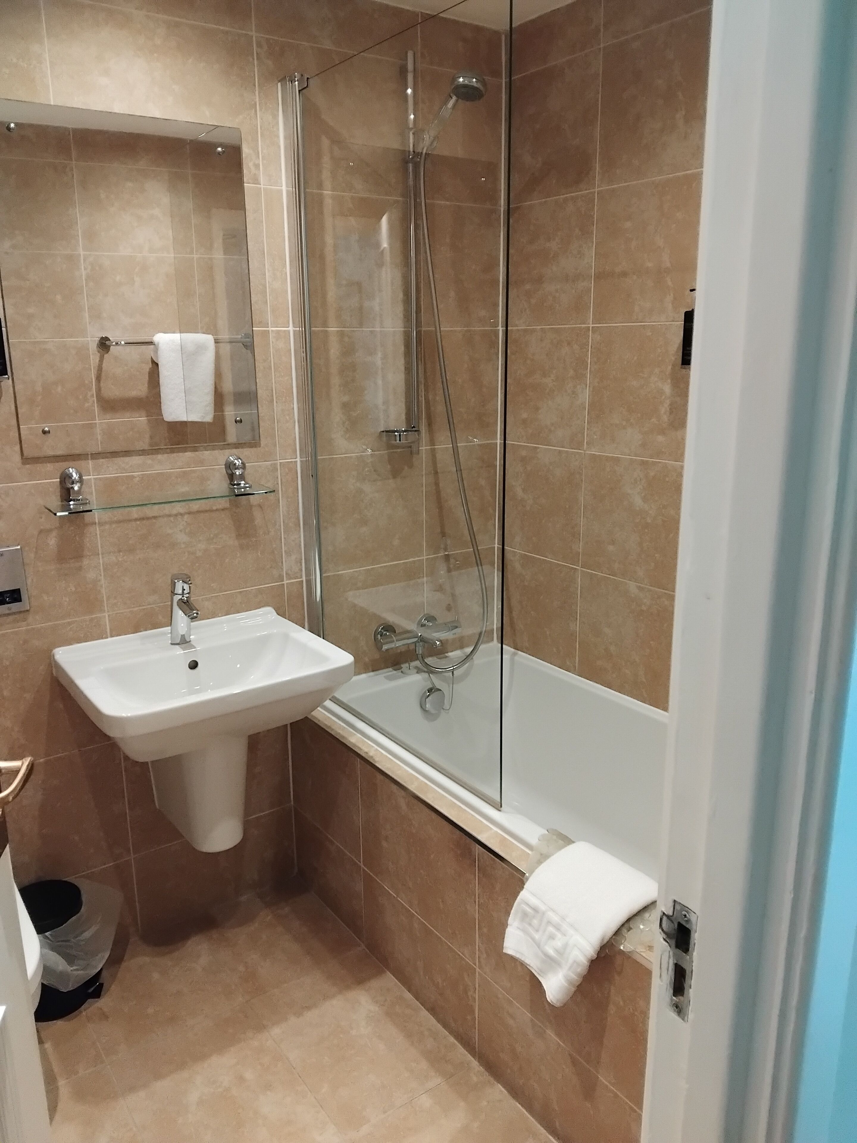 free toiletries, hair dryer, towels, soap