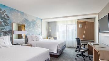 Room, 2 Queen Beds | Minibar, desk, iron/ironing board, free WiFi