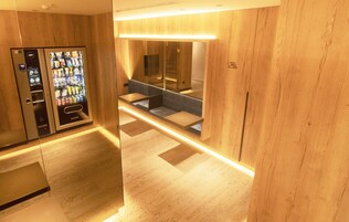 50-inch flat-screen TV with satellite channels, TV