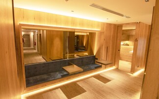 Fridge, microwave, espresso maker