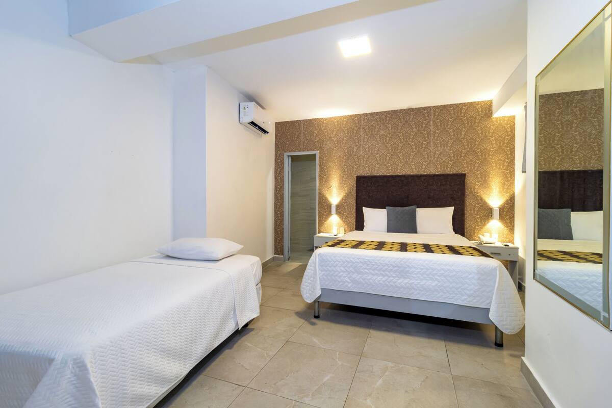 Down duvets, minibar, in-room safe, desk