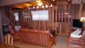 Classic Cabin, 2 Bedrooms | Living area | TV, fireplace, DVD player - 1028 Silverwood Circle (South Lake Tahoe)