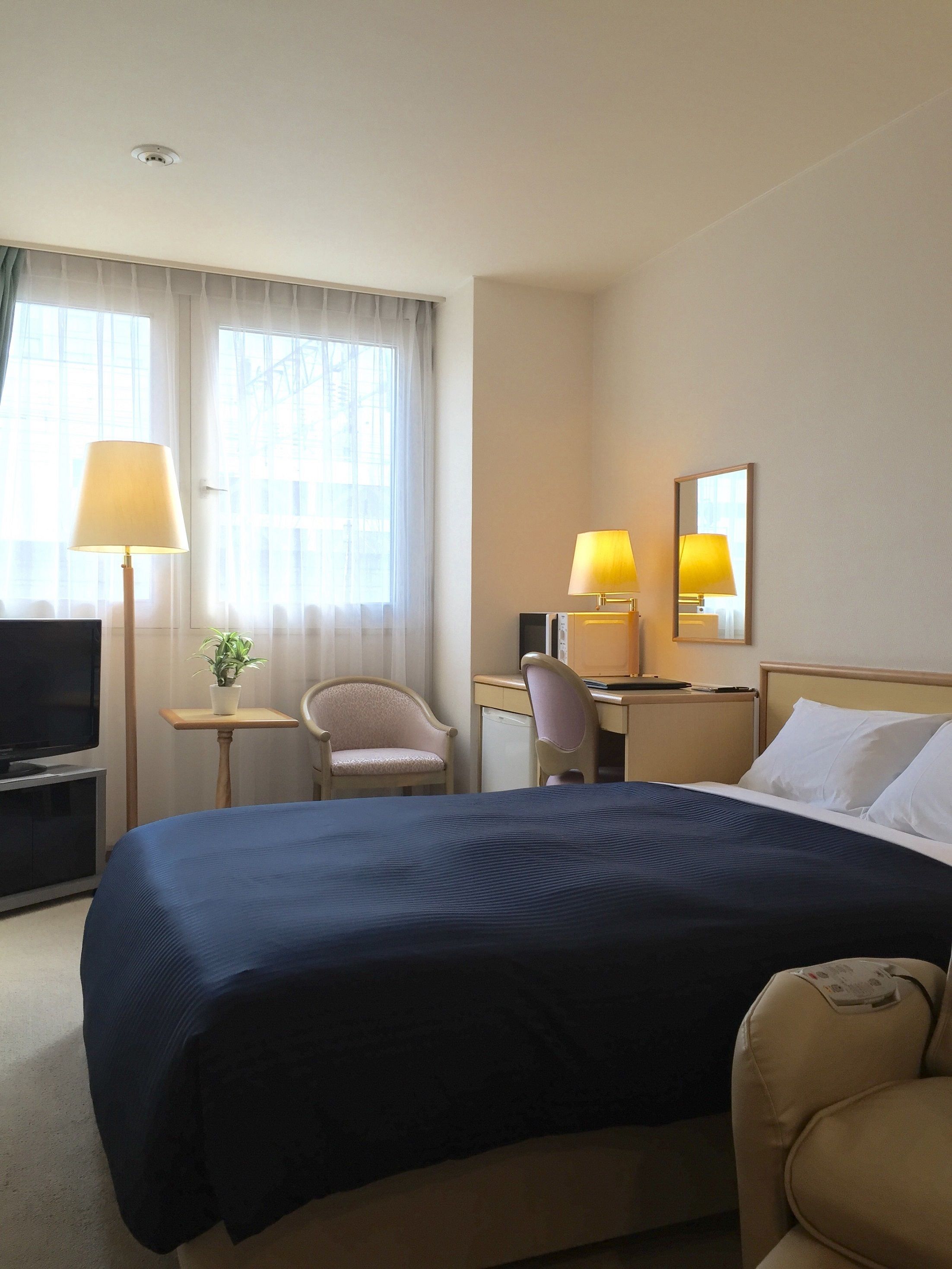 desk, laptop workspace, iron/ironing board, free wifi