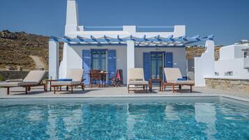 Villa, privézwembad, uitzicht op zee (Lagoon) | Terras