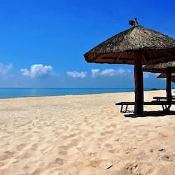 Private beach