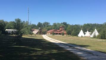 Wooden Caravan | Park view