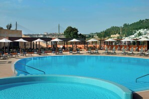 Indoor pool, seasonal outdoor pool