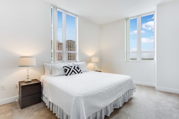 1 quarto, roupas de cama premium, individualmente decorados