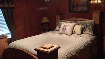 Standaard huisje, 2 slaapkamers, bubbelbad, aan het meer | Beddengoed