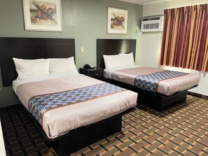 Standard Double Room, 2 Double Beds | Free WiFi, bed sheets