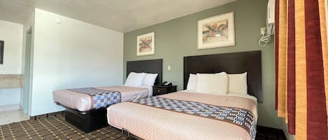 Standard Double Room, 2 Double Beds | Free WiFi, bed sheets