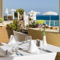 Dinner served, local cuisine, sea views