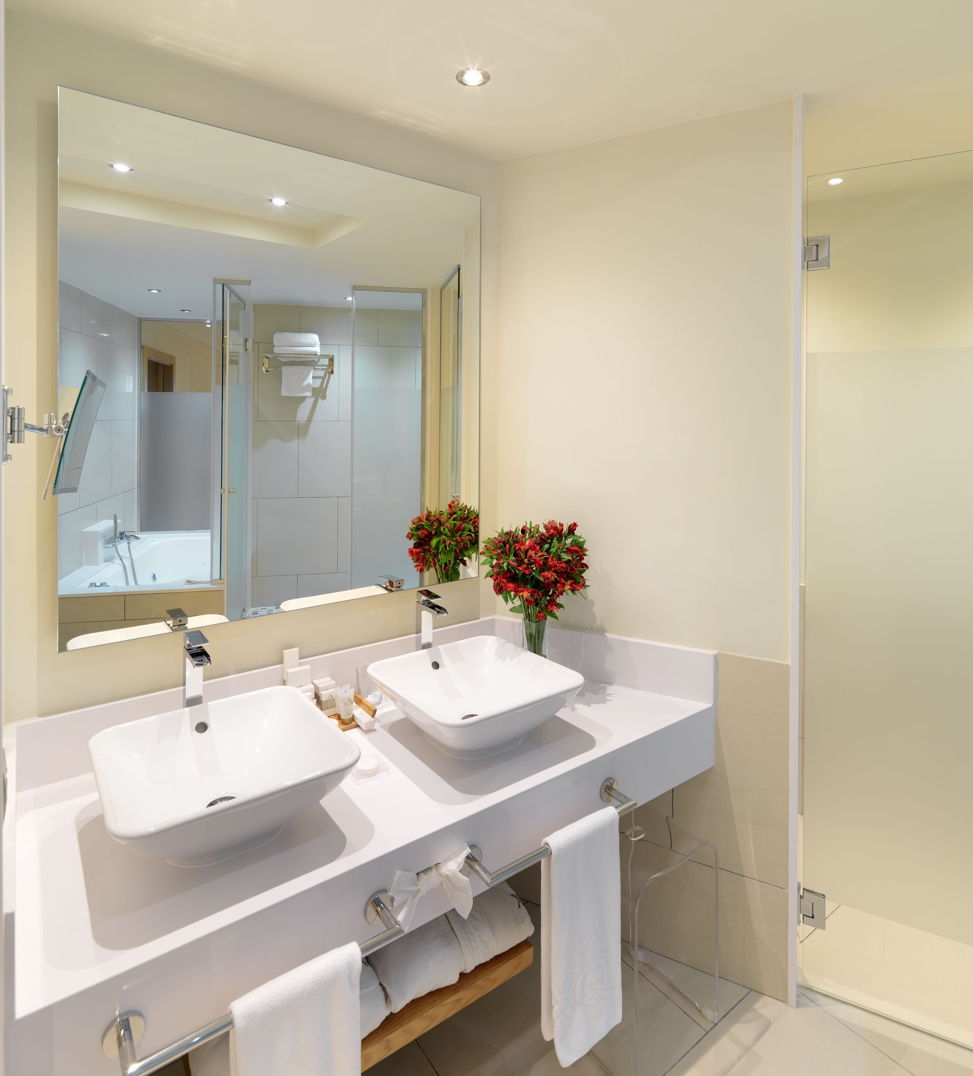 free toiletries, hair dryer, bathrobes, bidet