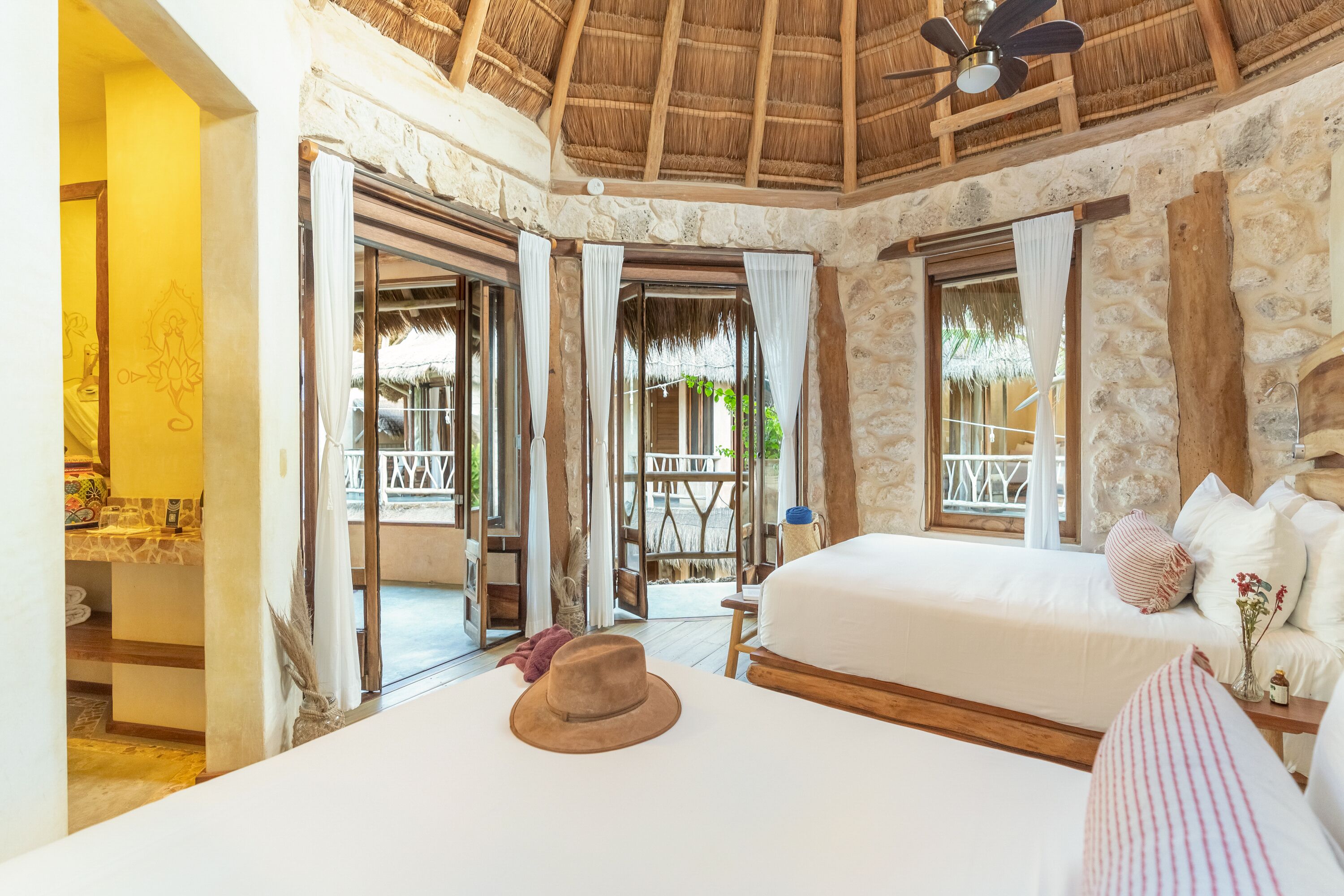 room, 2 double beds, partial ocean view | premium bedding, in-room safe, blackout curtains, rollaway beds