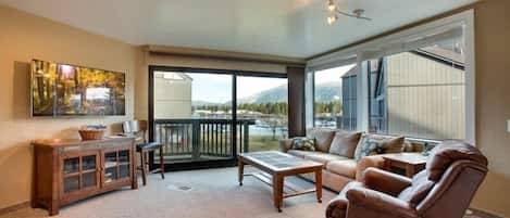 Condo, 3 Bedrooms, Lakeside | Living room | TV, DVD player