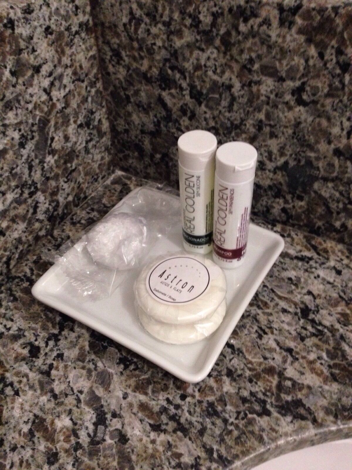 shower, free toiletries, hair dryer