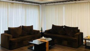 Sitteområde i lobbyen