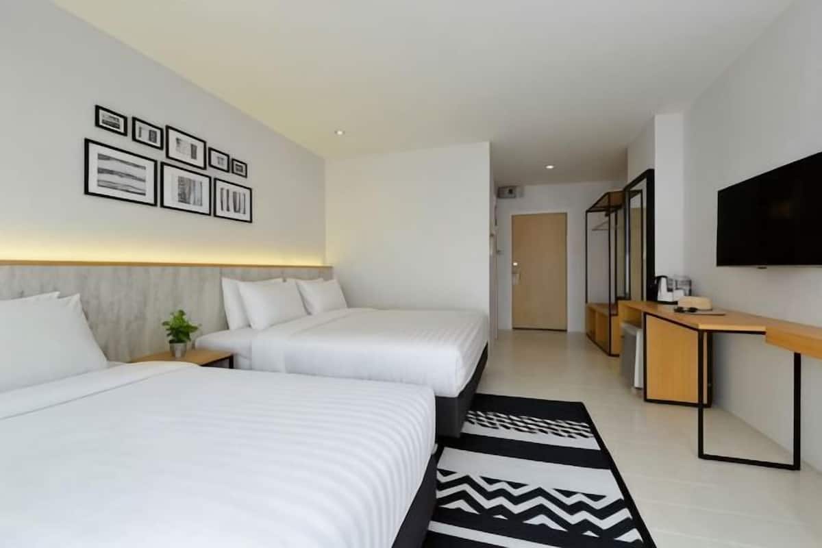 In-room safe, desk, laptop workspace, blackout drapes