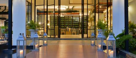 Entrada de la propiedad