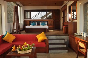 Literie de qualité supérieure, couette en duvet d'oie, minibar