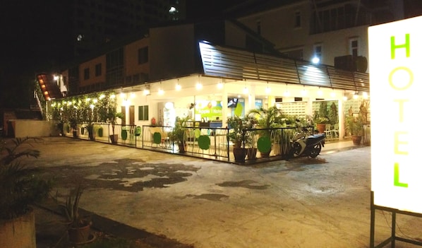 Front of property - evening/night