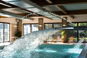 2 indoor pools, open 8:00 AM to 8:00 PM, pool loungers