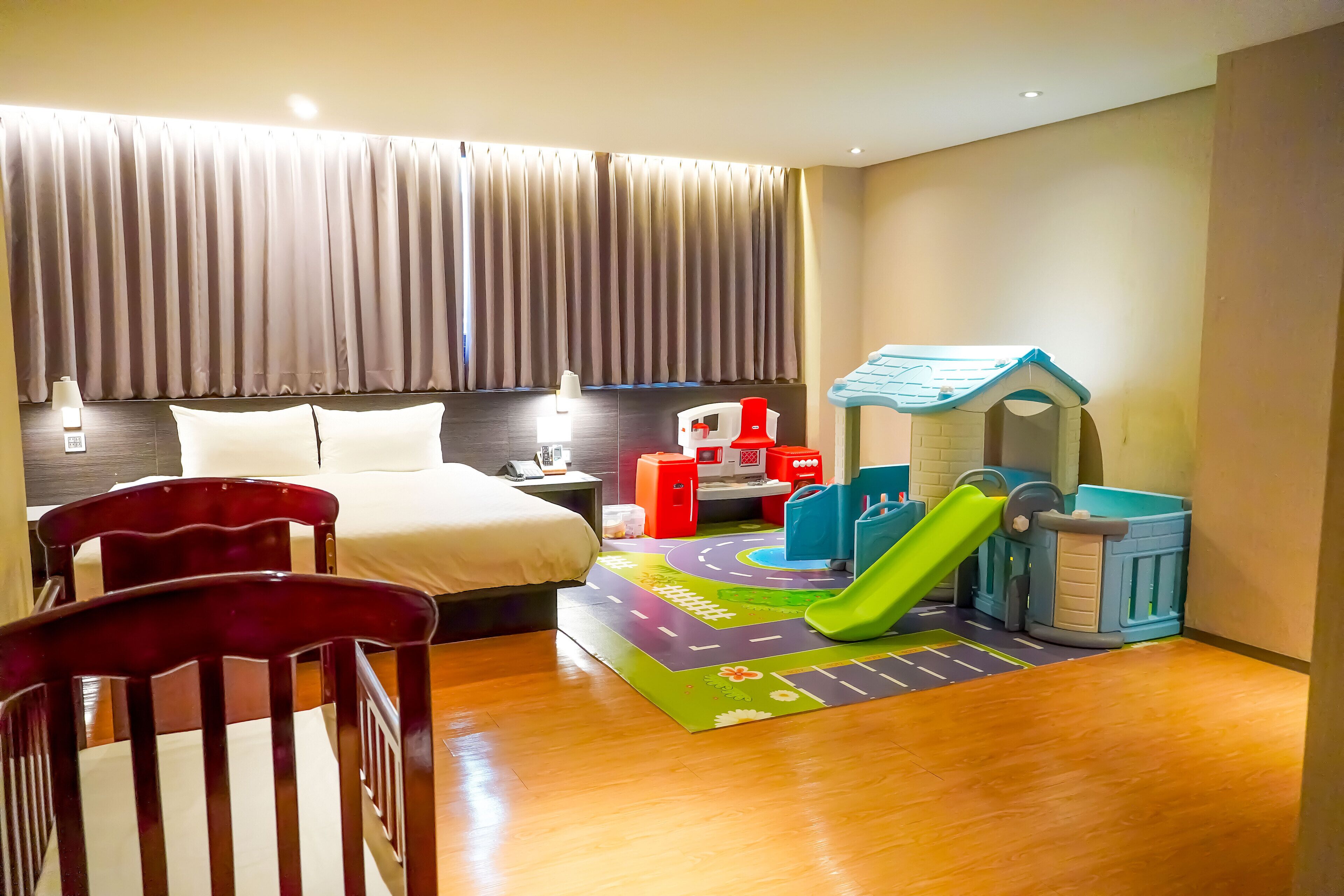 family double room | premium bedding, desk, blackout curtains, free wifi
