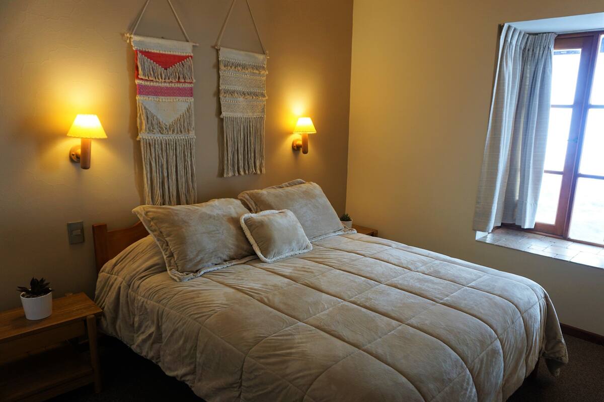Premium bedding, down duvets, individually decorated