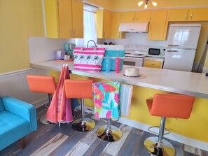 Suite, Multiple Beds, Kitchen | Private kitchen - Upper Deck Hotel and Bar - Adults Only (South Padre Island)