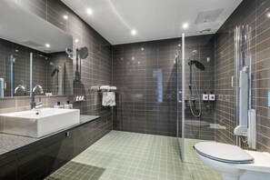 Deluxe-Zimmer, 2 Einzelbetten, Nichtraucher | Badezimmer