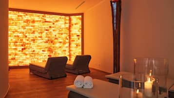 Couples treatment rooms, sauna, steam room, body treatments, mud baths