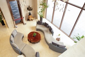 Sitteområde i lobbyen