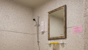 Free toiletries, hair dryer, slippers, towels