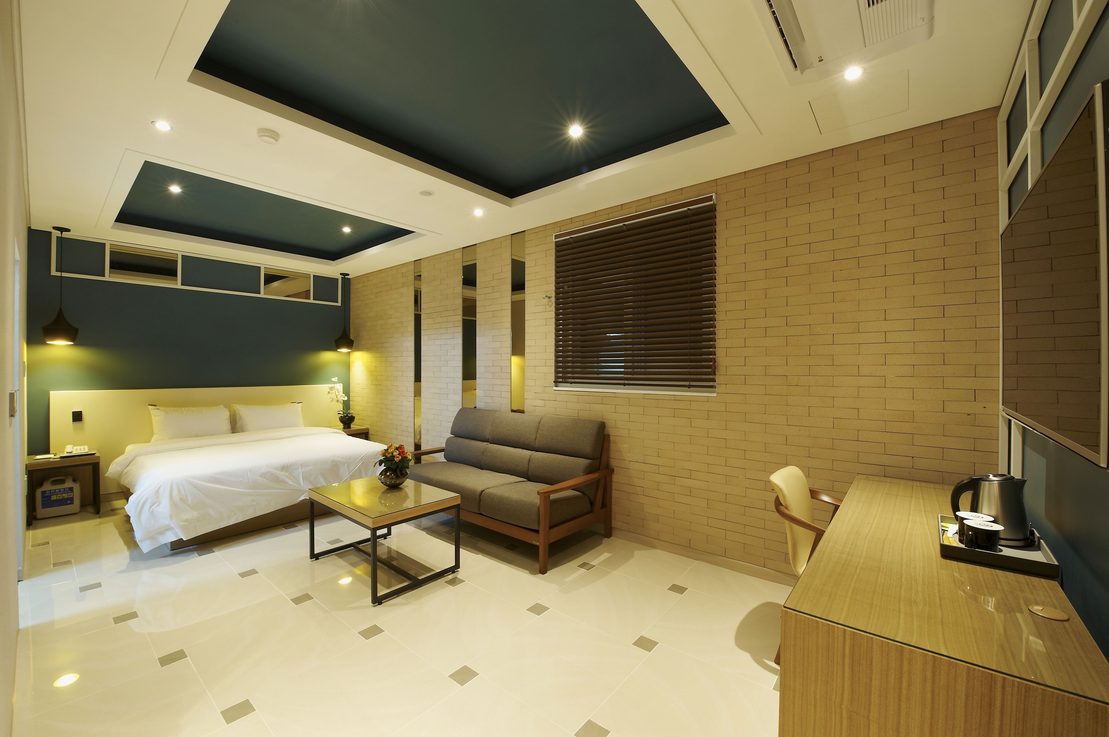 premium double room | individually decorated, individually furnished, desk, blackout curtains