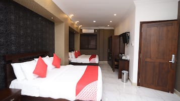 Ropa de cama de alta calidad y minibar